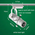 Black adjustable aperture led spotlight commercial track light
