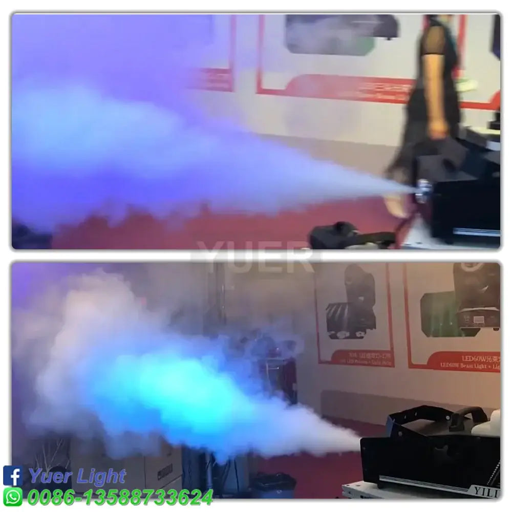 Black and silver 3000w rgb led fog machine stage light