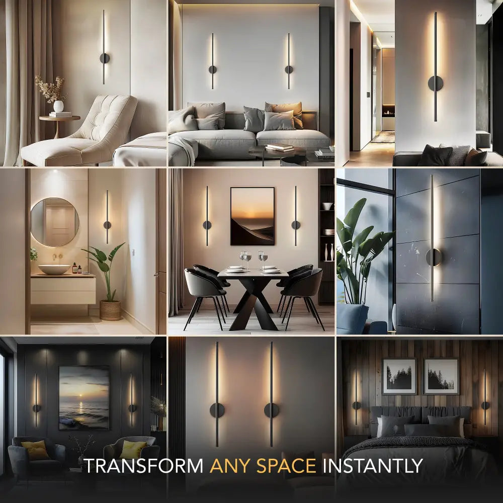 Modern black battery operated wall sconces dining room set