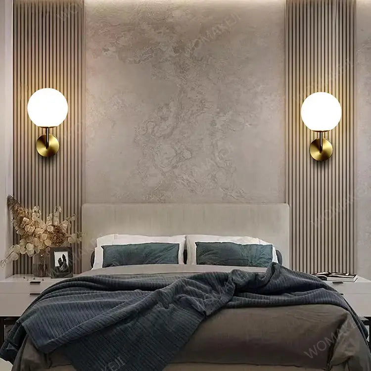Modern black battery wall sconces with remote control for bedroom