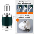 Black & chrome aluminum kitchen faucet 360 rotating splash nozzle