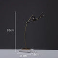 Black & gold gymnastic acrobat resin sculpture living room decor