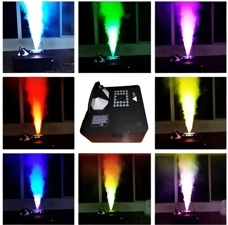 Black led rgb 3in1 smoke machine stage special effects event room