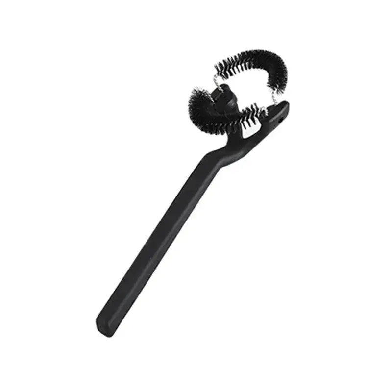 Black plastic coffee machine grinder brush – kitchen cleaning tool