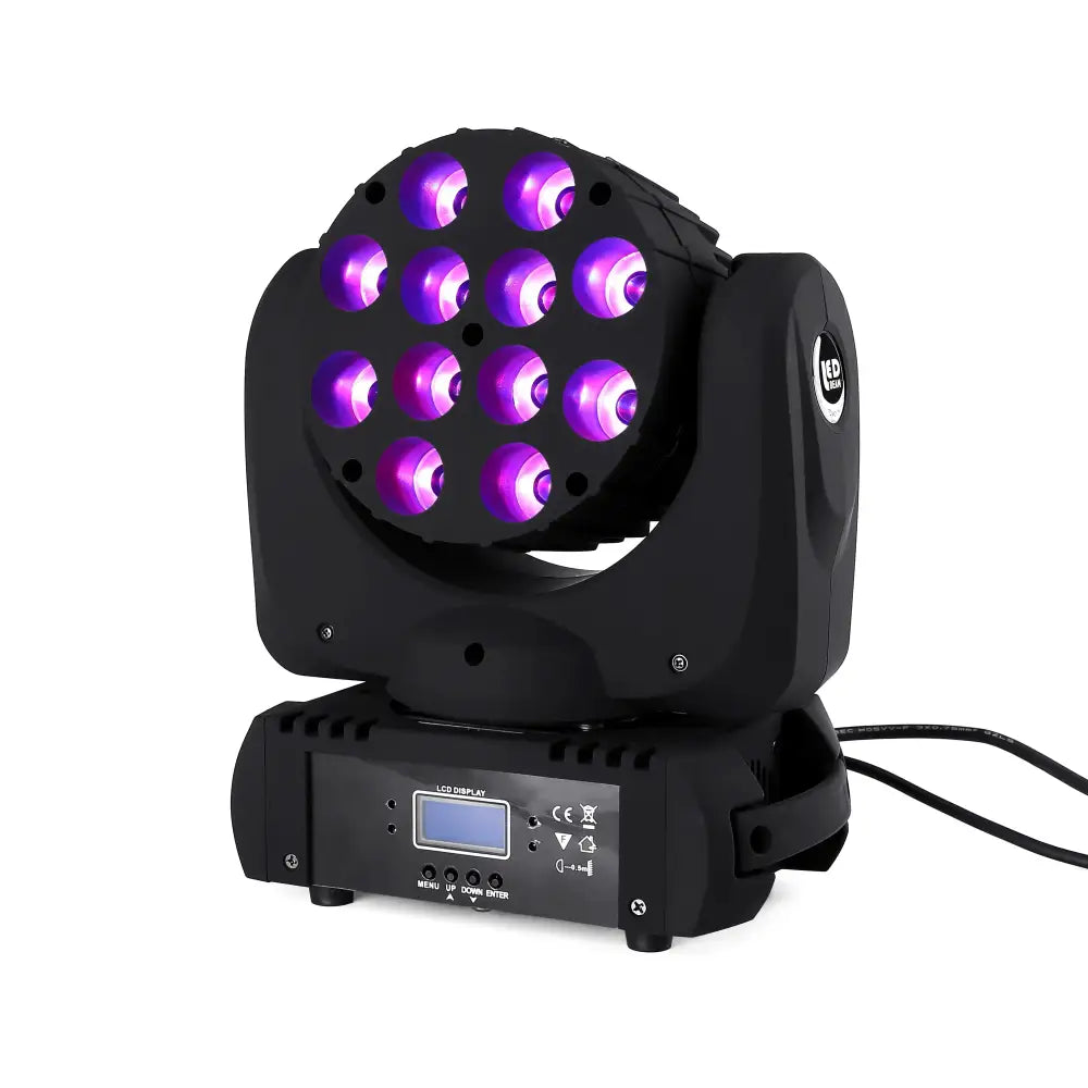 Black & purple stage light quad 12x12w stage moving head spotlight