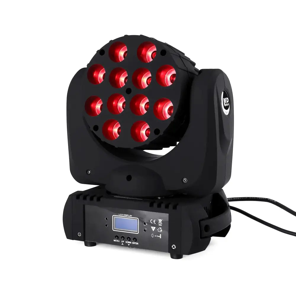 Black & purple stage light quad 12x12w stage moving head spotlight
