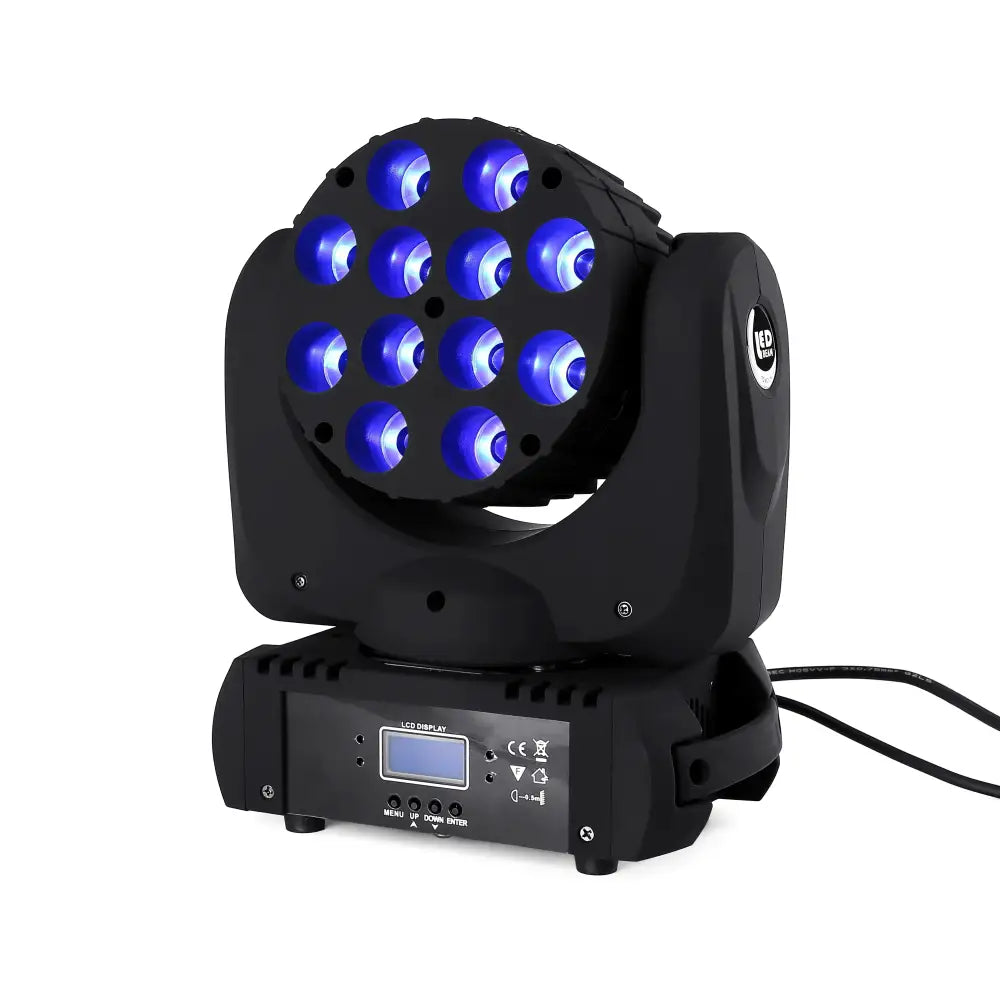 Black & purple stage light quad 12x12w stage moving head spotlight