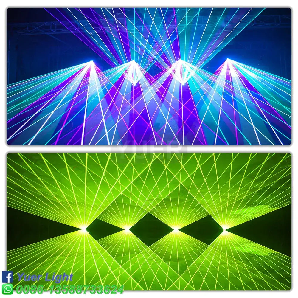 Black rectangular rgb color laser light party room projector