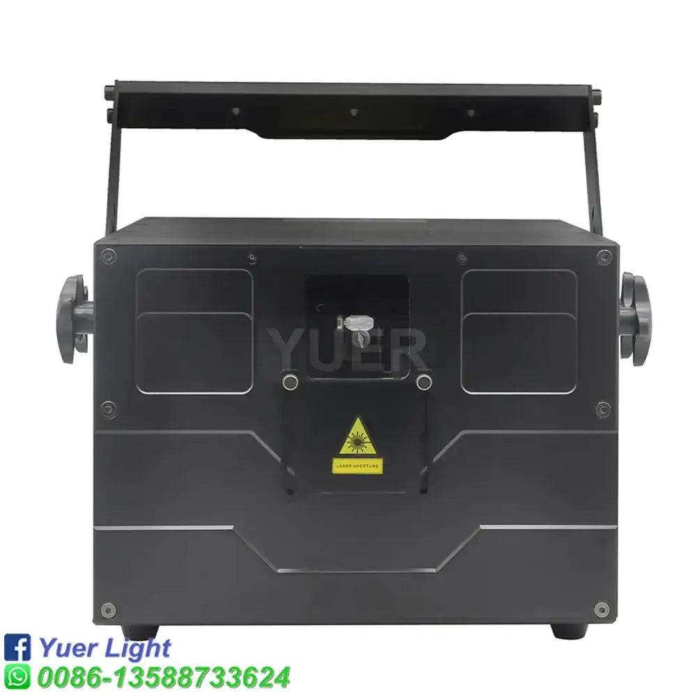 Black rectangular rgb color laser light party room projector