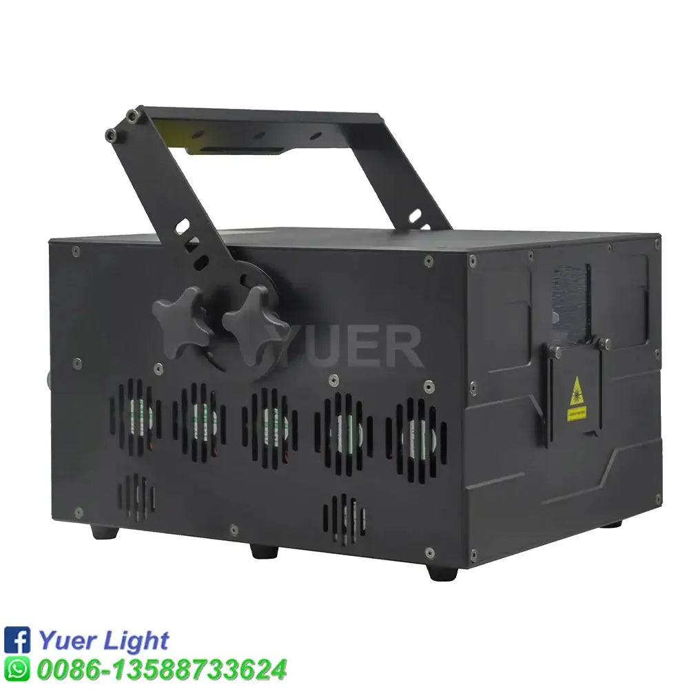 Black rectangular rgb color laser light party room projector