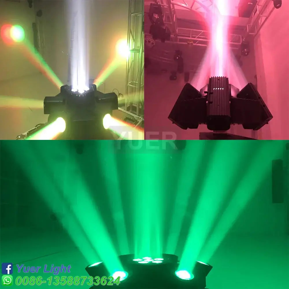 Black rotating bee eye led strobe beam moving head stage light