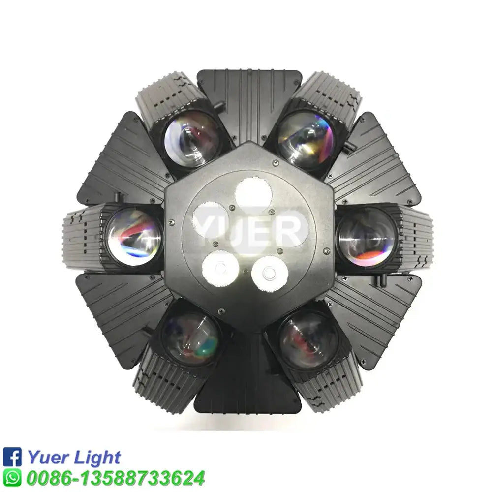 Black rotating bee eye led strobe beam moving head stage light