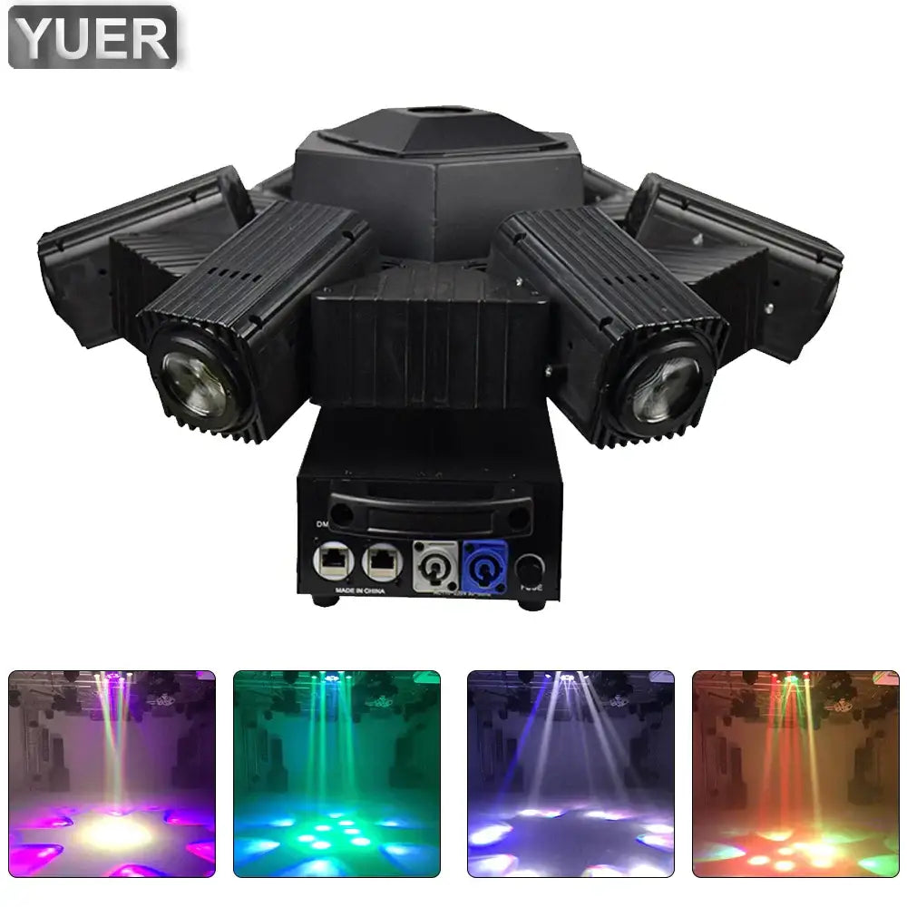 Black rotating bee eye led strobe beam moving head stage light