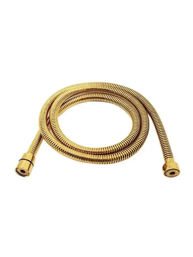 Black stainless steel flexible shower hose bathroom brass fittings