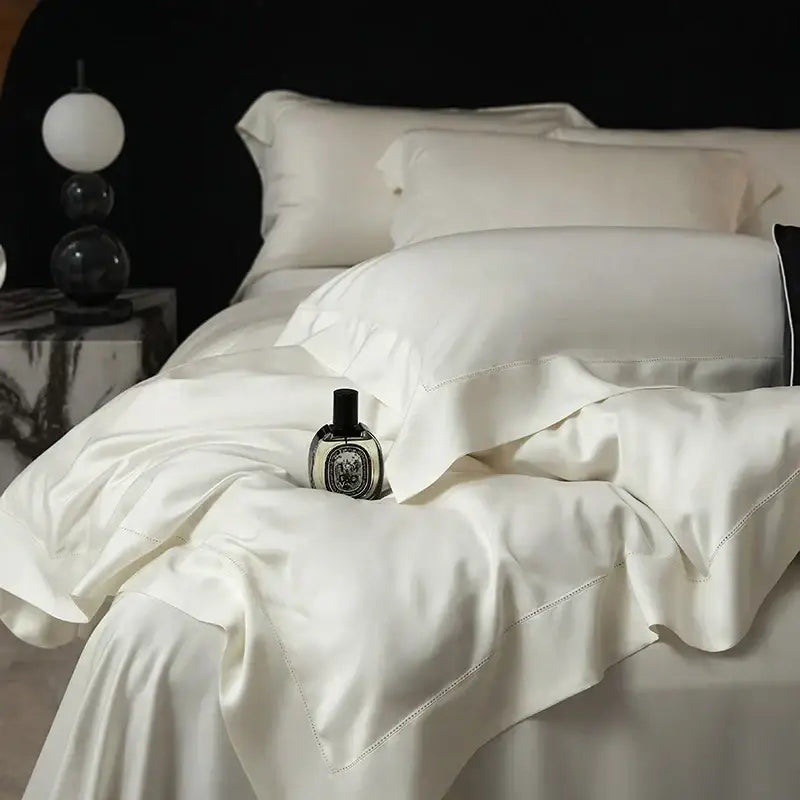 Black velvet lyocell eucalyptus fiber bedding set bedroom luxury soft