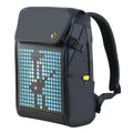 Black waterproof laptop backpack with blue rgb led screen bedroom