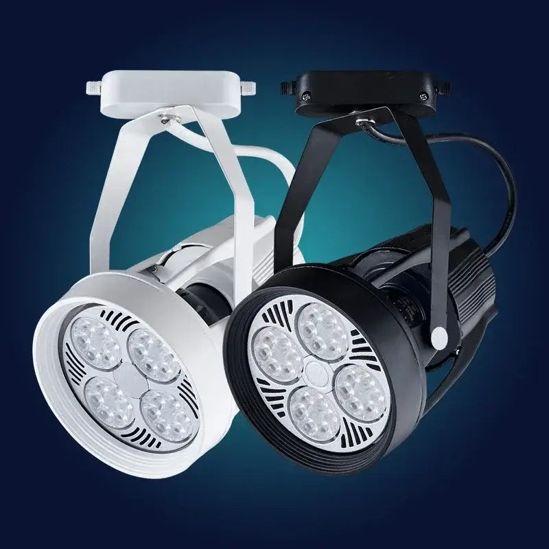 Black & white metallic cob ceiling spotlight 4 led living room light