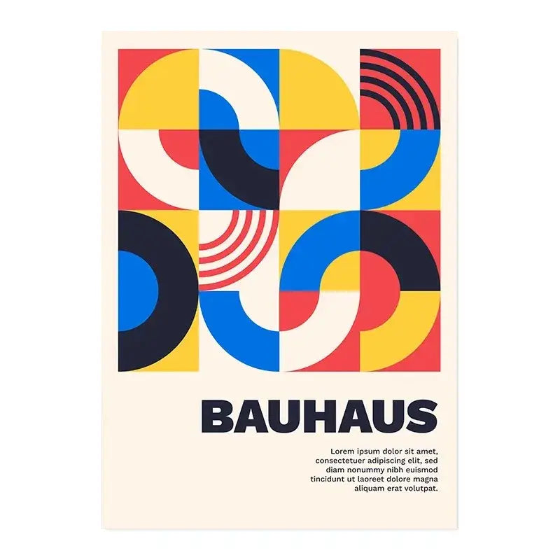 Modern geometric abstract canvas print living room modernism exhibition
