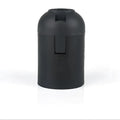 Black & white plastic lamp holder socket for living room luminaire