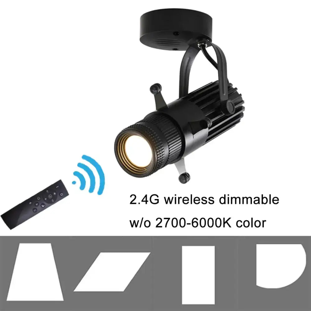 Black wireless remote led spotlight stage and party light