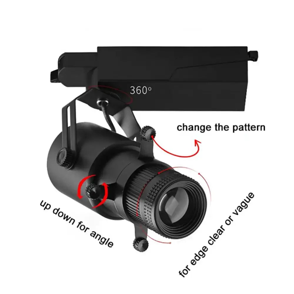 Black wireless remote led spotlight stage and party light
