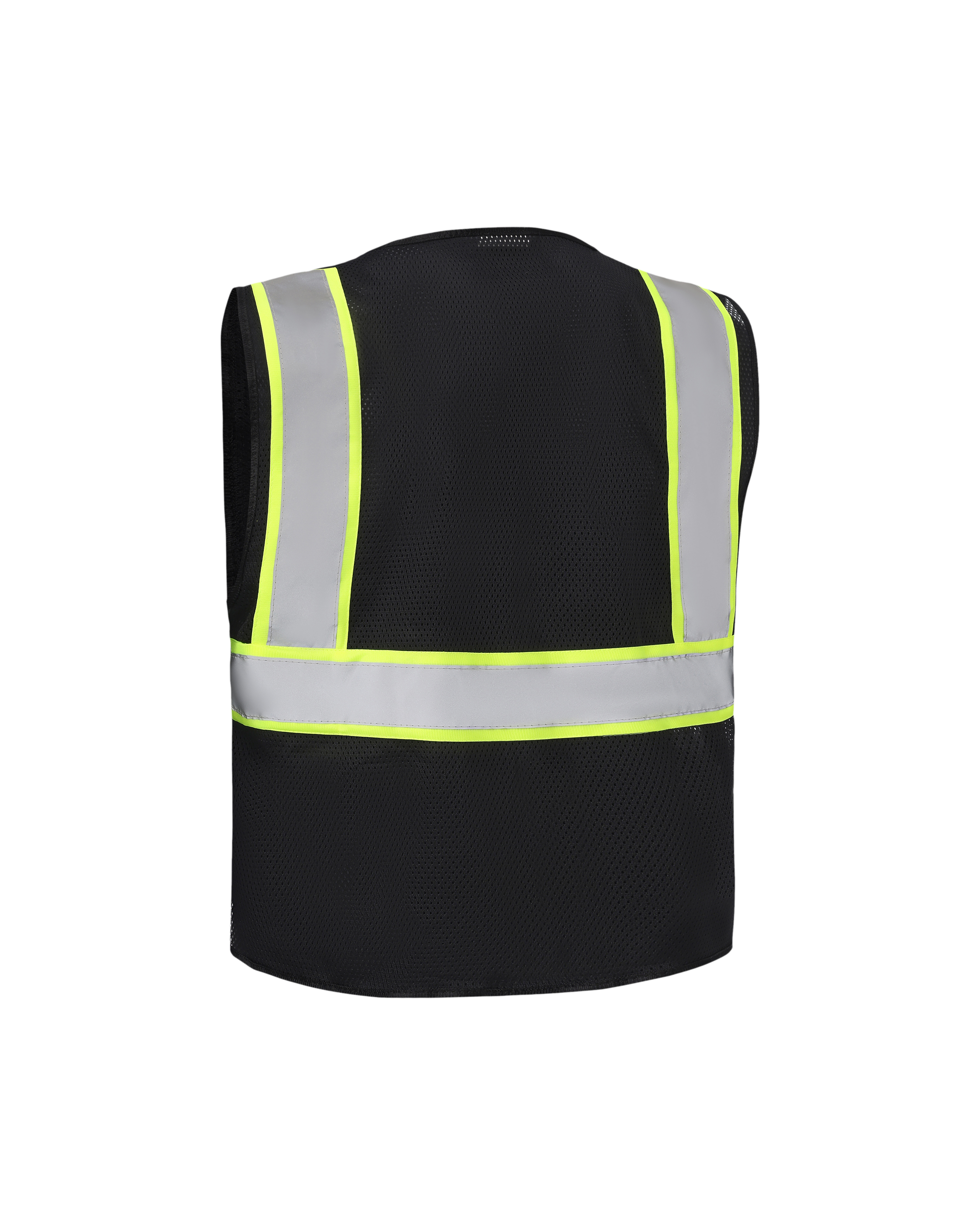 Kiwi High Visibility ANSI/ISEA 107-2020 Reflector Contrast Trimmed Black Safety Vest [R70200]