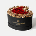 Heart Black Box | 24K Gold & Red Roses