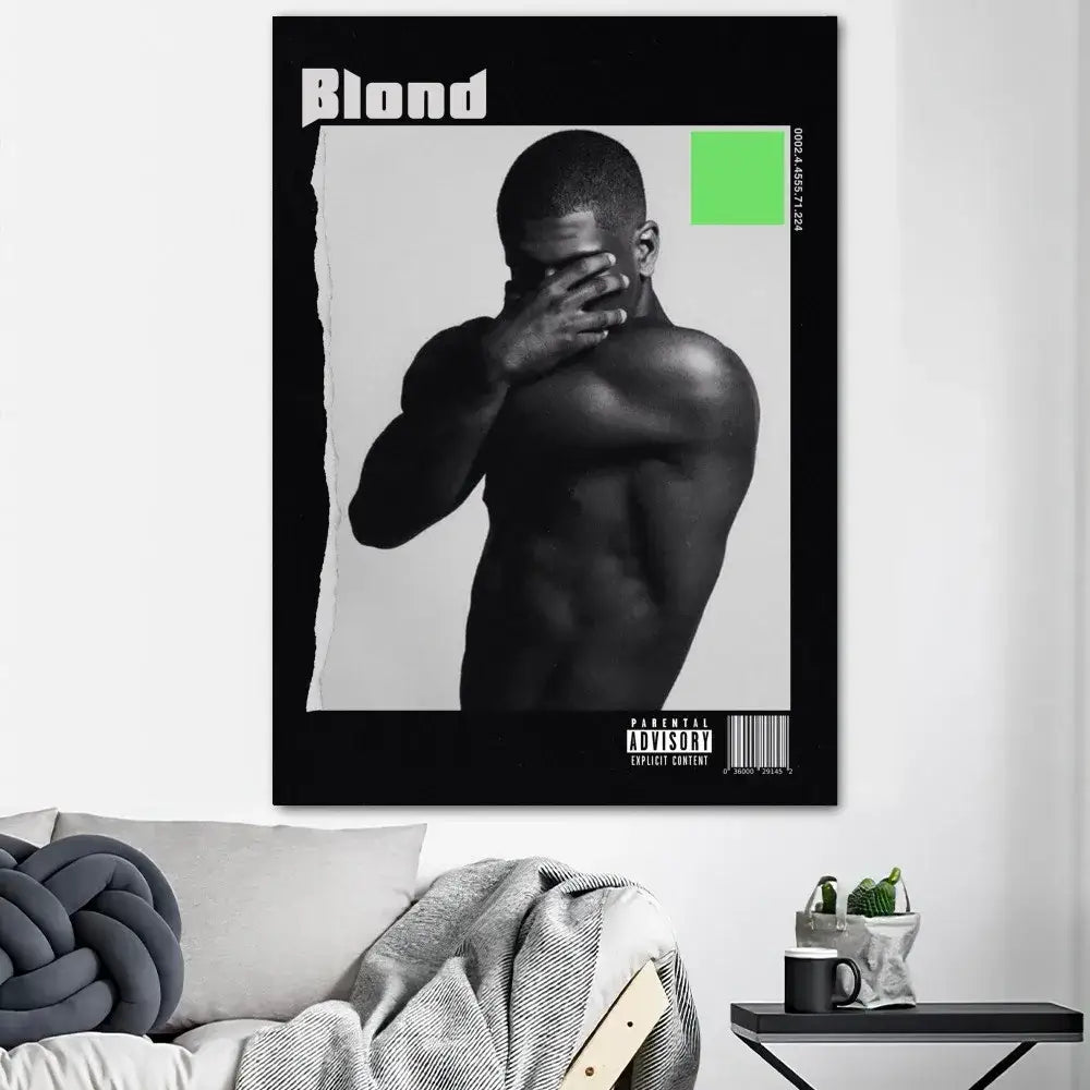 Modern blonde oceans poster prints bedroom framed album wall art