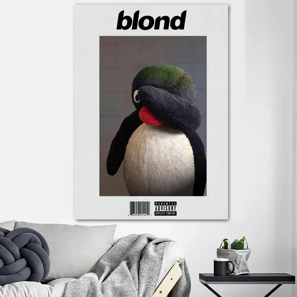 Modern blonde oceans poster prints bedroom framed album wall art
