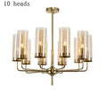 Blue and gold decorbites glass chandelier – kitchen island light