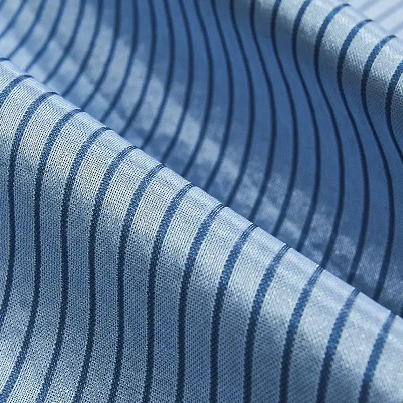 Blue and white striped cooling bed mat set bedroom sleeping cushion