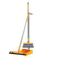 Blue and yellow broom scoop set kitchen cleaning tool with telescoping handle