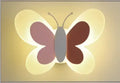Blue butterfly girl cartoon children room lamp for bedroom