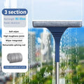 Blue glass wiper and screen brush window cleaner for living room