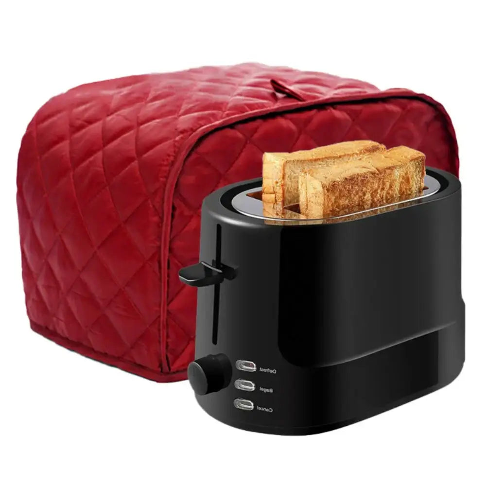 Blue quilted 4 slice toaster cover kitchen appliance protector