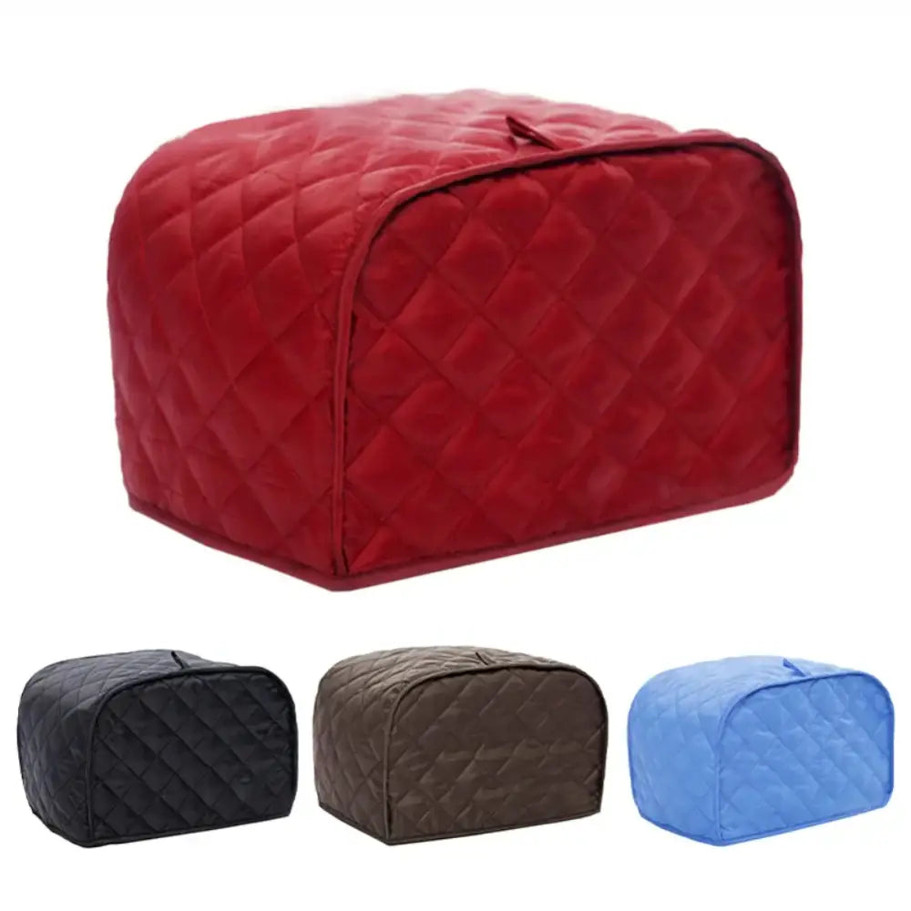Blue quilted 4 slice toaster cover kitchen appliance protector