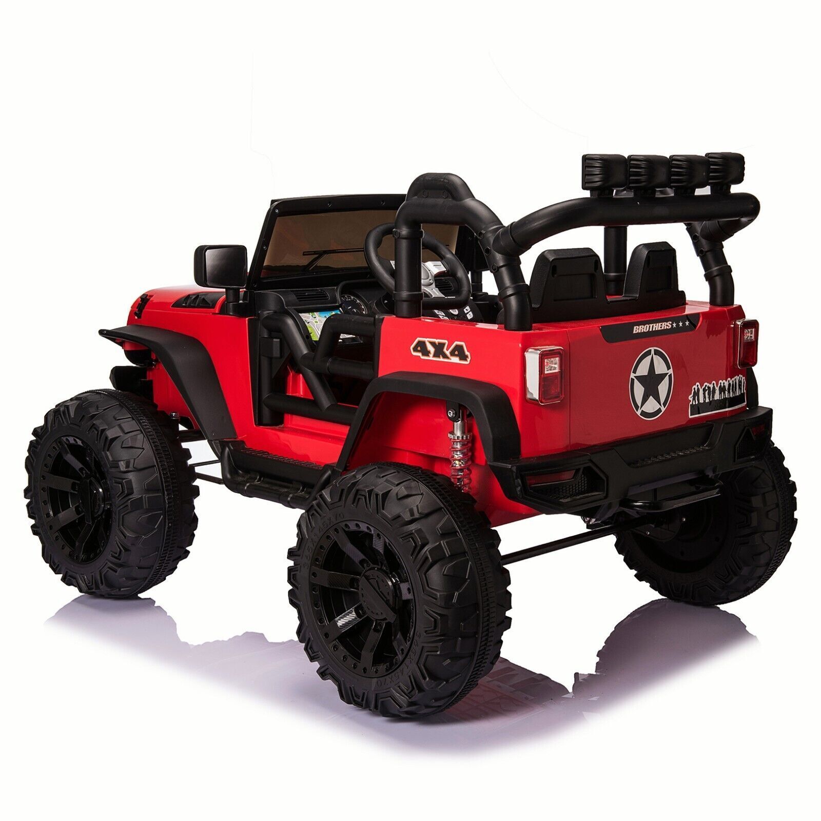 Bluetooth Remote Control Kids Ride On Jeep with 24V Battery and USB Connectivity - Perfect Gift for Young Adventurers