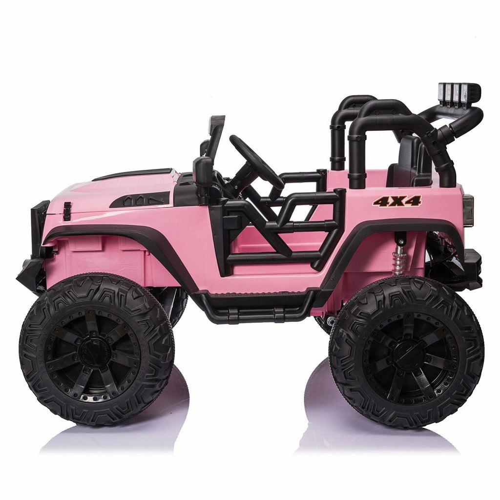 Bluetooth Remote Control Kids Ride On Jeep with 24V Battery and USB Connectivity - Perfect Gift for Young Adventurers