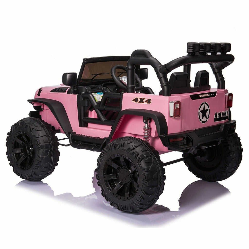 Bluetooth Remote Control Kids Ride On Jeep with 24V Battery and USB Connectivity - Perfect Gift for Young Adventurers