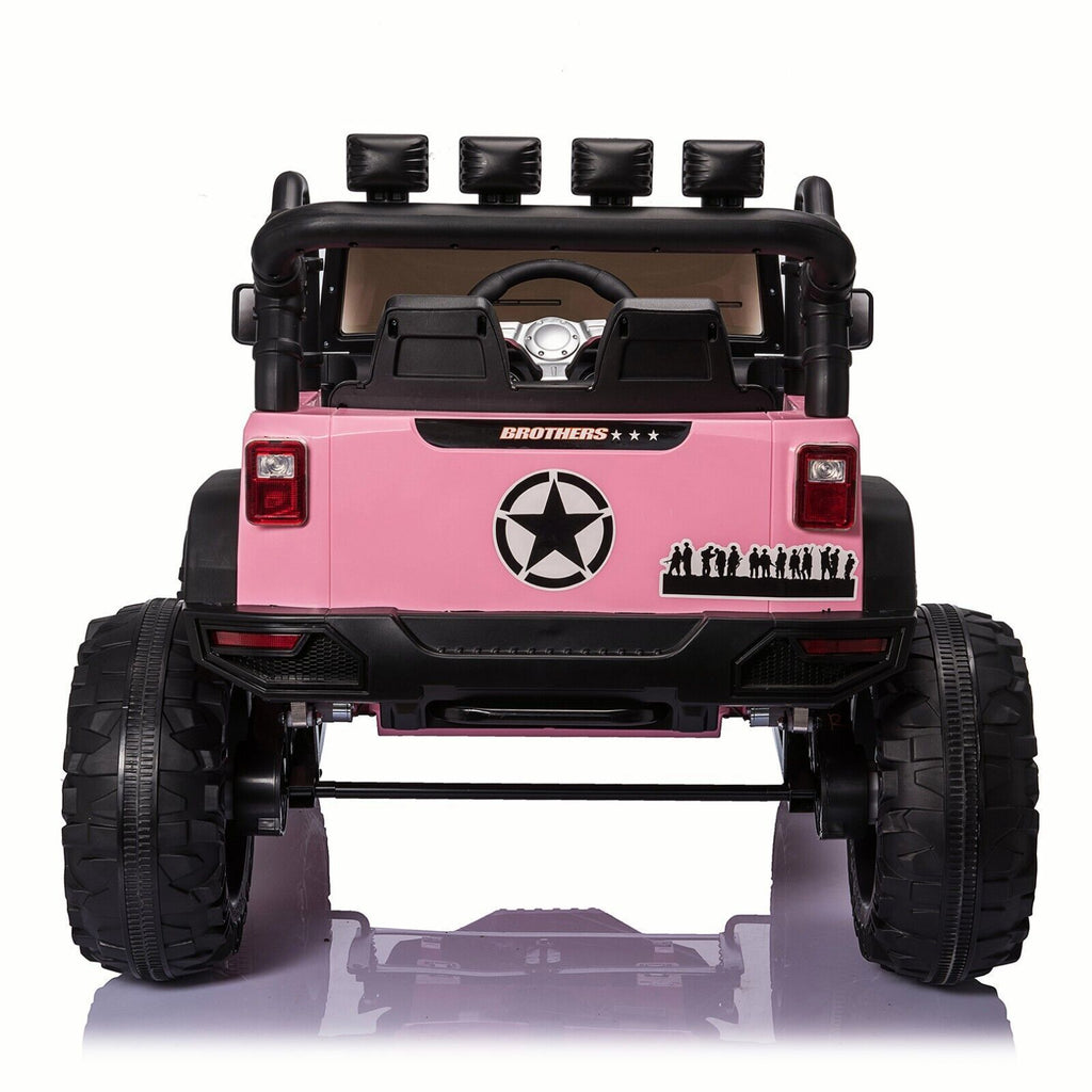 Bluetooth Remote Control 24V Electric Kids Ride On Jeep with USB - Made in the USA