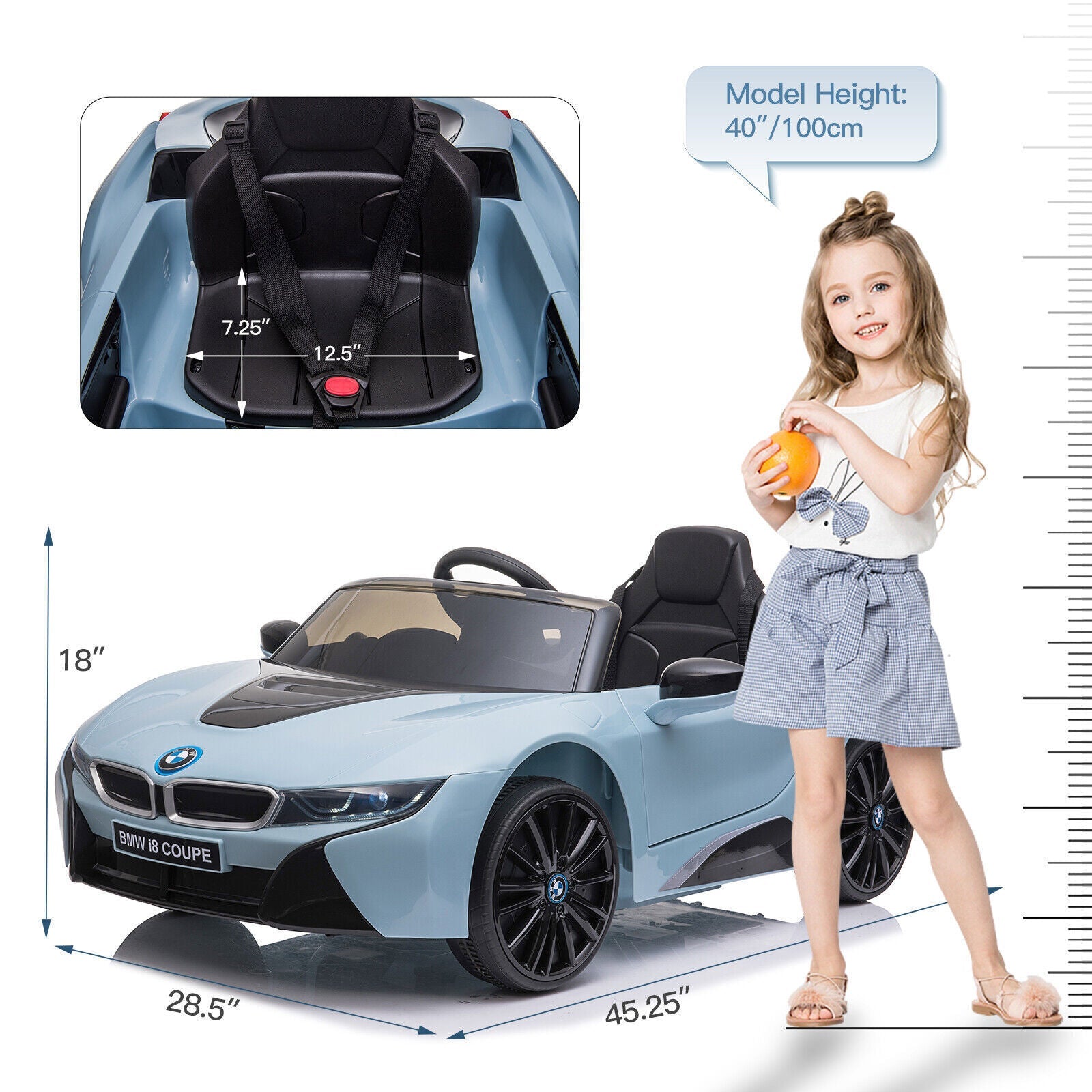 BMW I8 Kid Ride on Car: Electric Powered Toy with 2.4G Remote Control and Official License