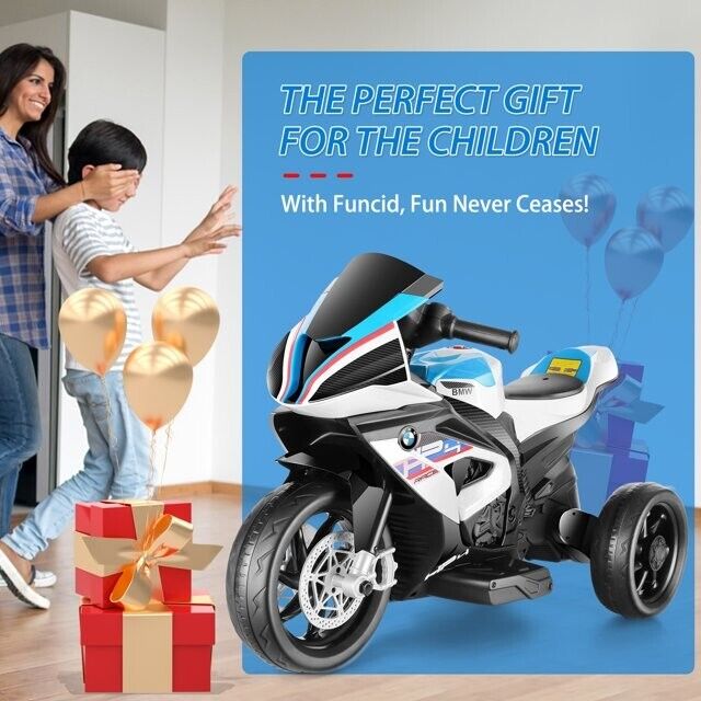 BMW Kids 12V Electric Motorcycle Ride-On Toy - Black
