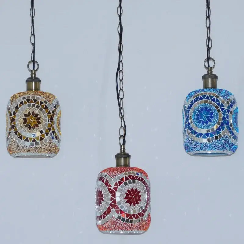 Bohemia turkish mosaic hanging sconce – bedroom vintage led light