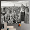 Bohemian art tapestry empire state cityscape living room blanket