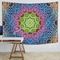 Boho multicolored indian mandala tapestry bedroom wall hanging