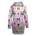 Munsieur Women's Streetwear Sweater Dress with Bold Print
