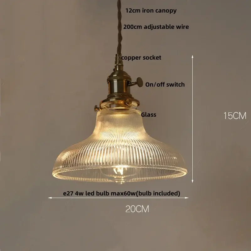 Brass crystal clear glass led pendant lights dining room decorbites