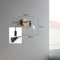 Brass flower gray glass led bathroom wall lamp