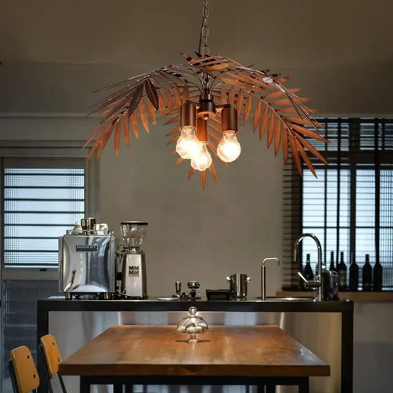 Bronze coconut tree pendant lamp for dining room living room light