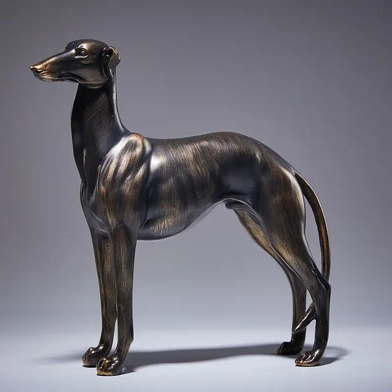 Bronze bronze greyhound dog figurine living room decor